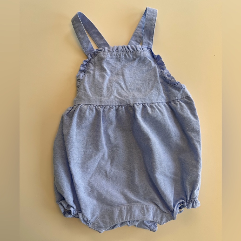 Janie and Jack Baby Blue Ruffle Romper